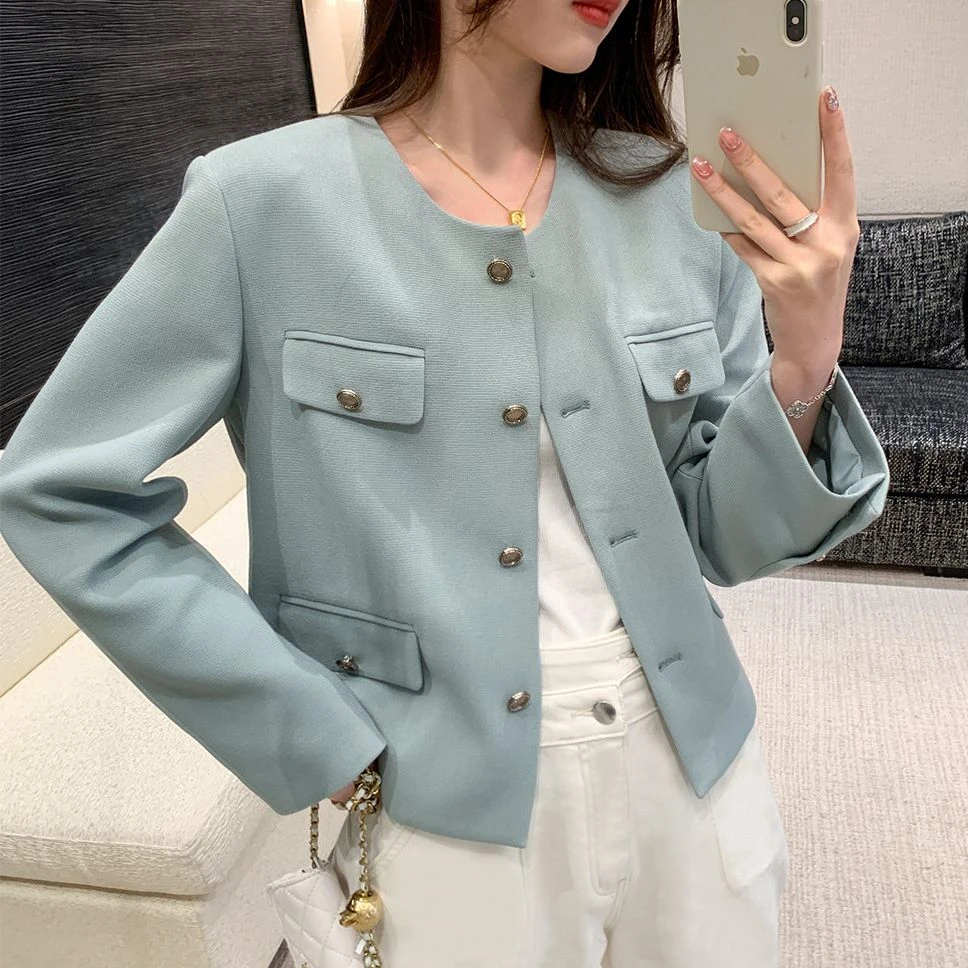 烈儿Lierkiss【COCO小姐】时尚简约百搭小香外套女士短外套