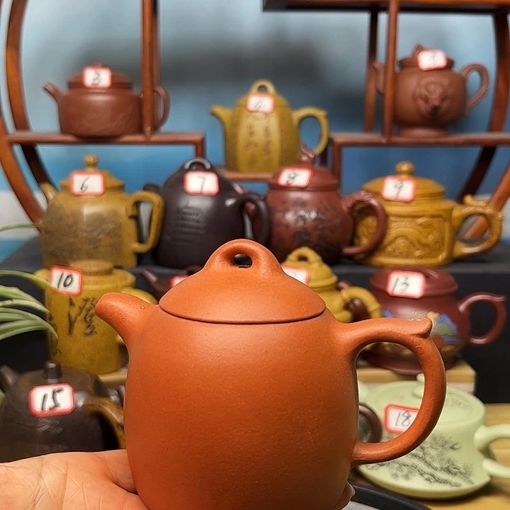 紫砂茶壶微瑕不带证书礼盒200cc