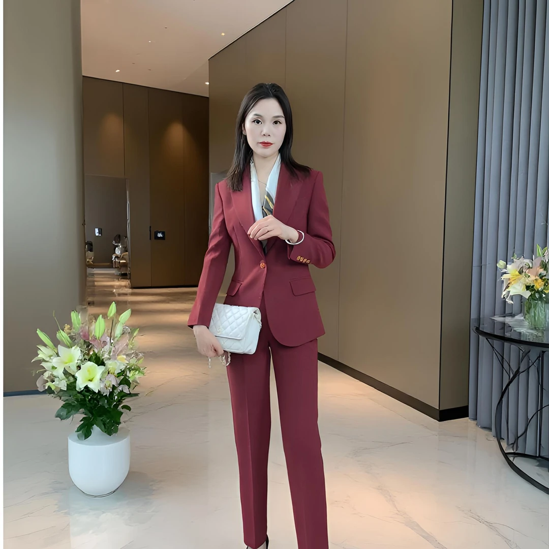 【菲红恋人】新款春夏拉菲红2025名媛时尚气质修身显瘦女神范女套西