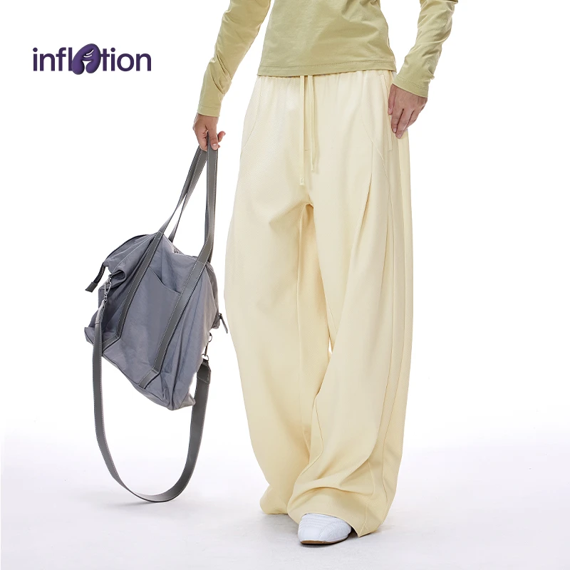 膨胀潮牌巴黎斜纹解构剪裁长裤25秋季新品潮牌宽松弯刀休闲裤男女