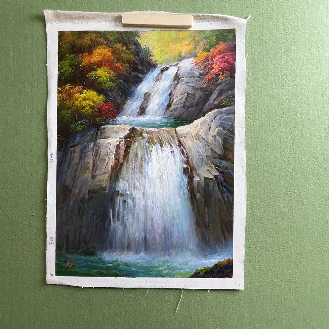 油画朝鲜艺术家油画作品