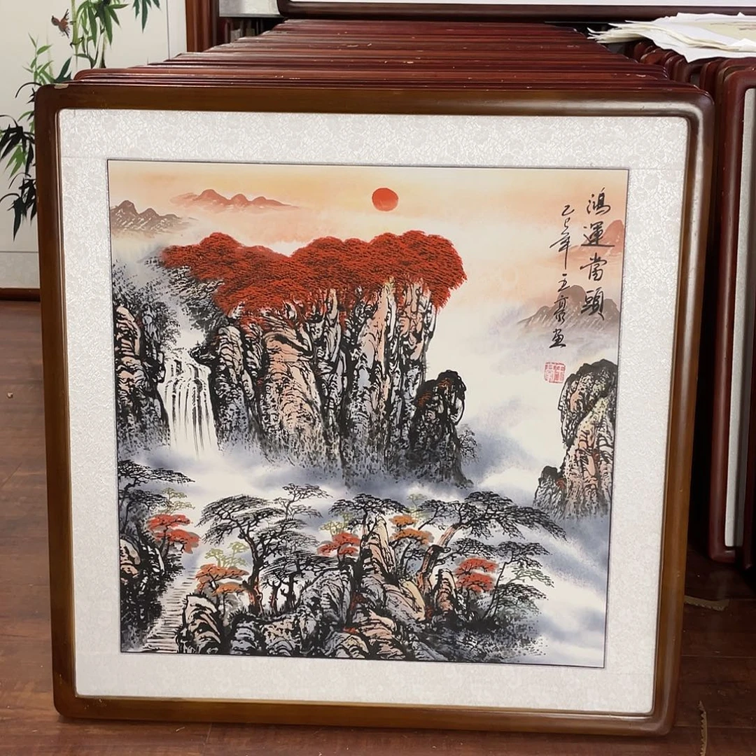 国画带框尺寸63*63厘米