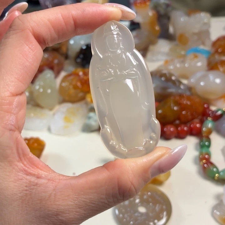 玛瑙/玉髓未镶嵌吊坠(不含链)