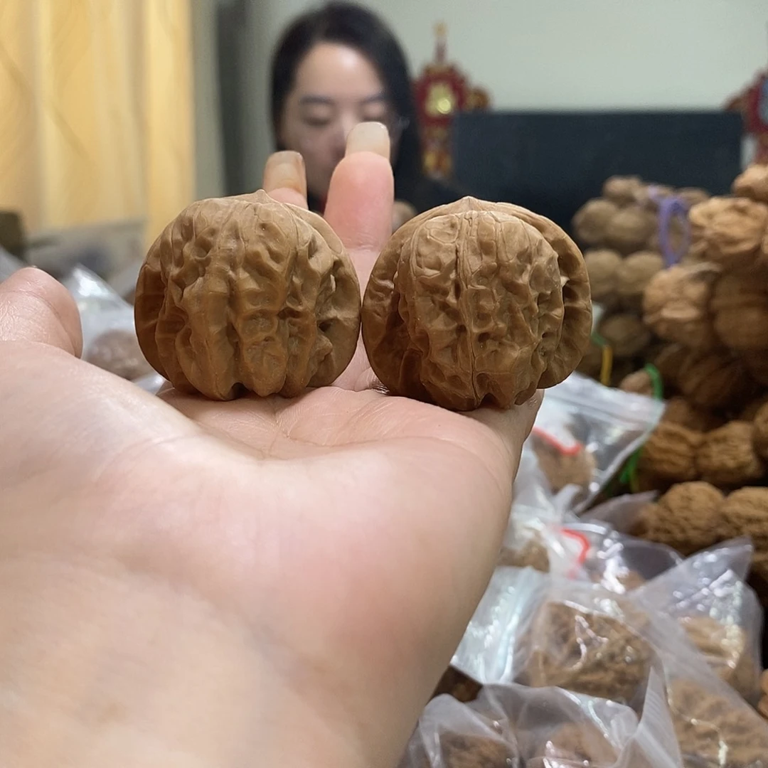 把件文玩核桃40达摩有水尖