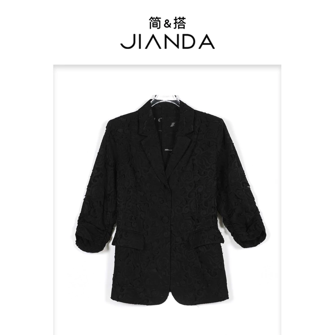 简&搭【千屿Sheila】玫瑰刺绣西装252-XZ/0414-5891