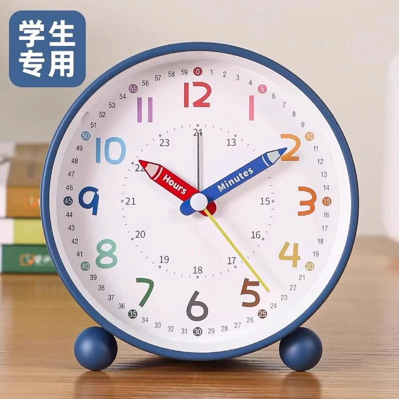 闹钟学生专用智能新款强力叫醒儿童电子高颜值桌面学习静音时钟表