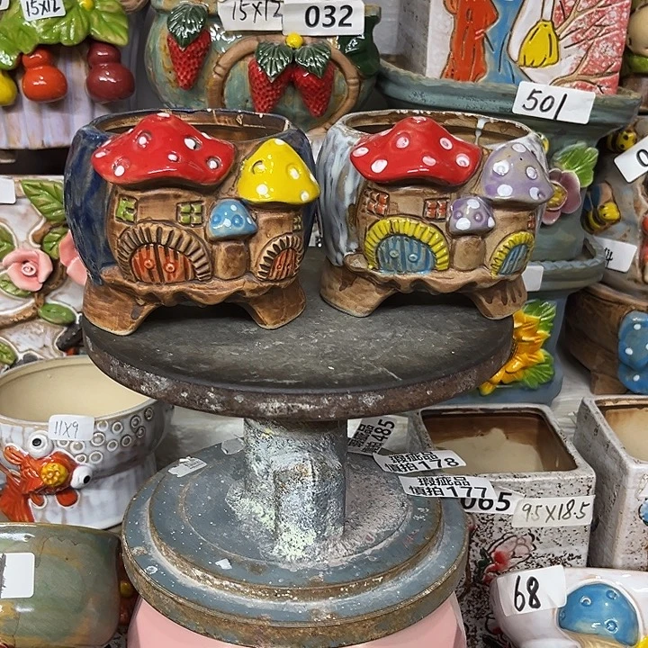 粗陶材质多肉花盆