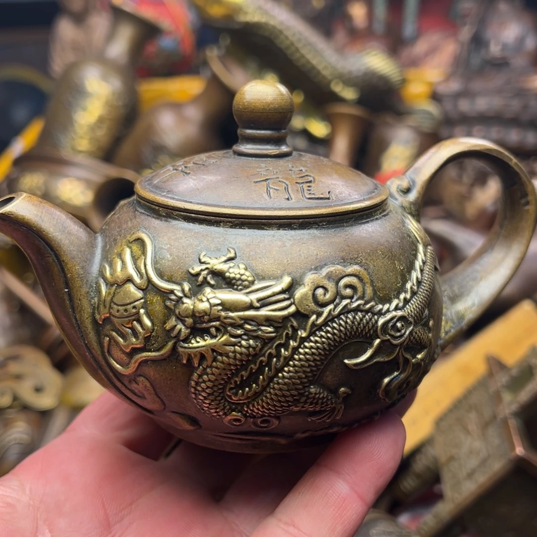 茶壶香炉铜器摆件