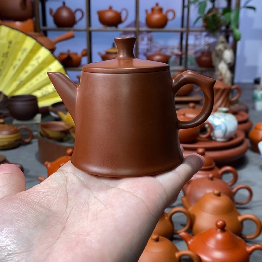 紫砂茶壶章淑煌朱泥凤鸣壶100cc
