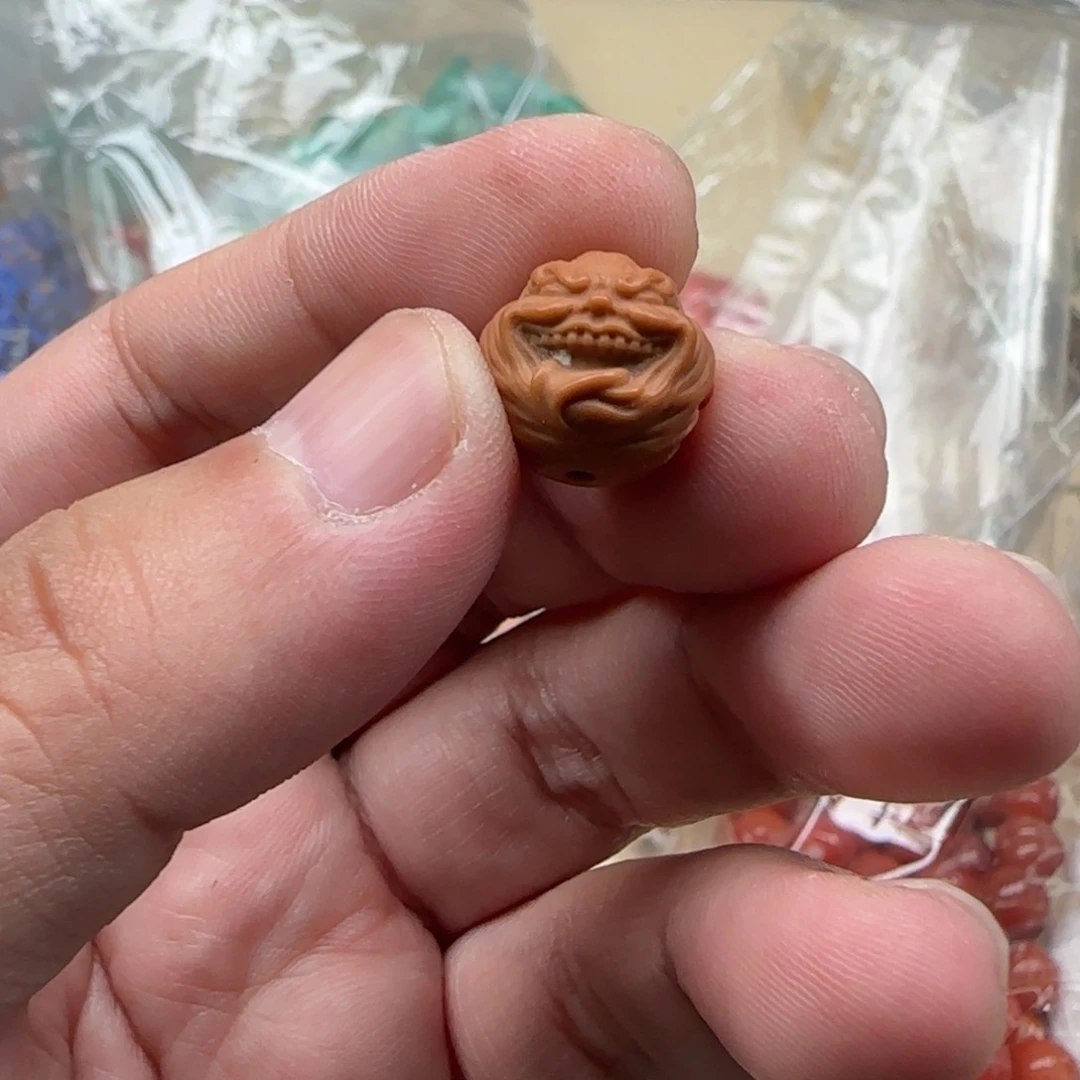 白玉菩提吊坠黄色0369