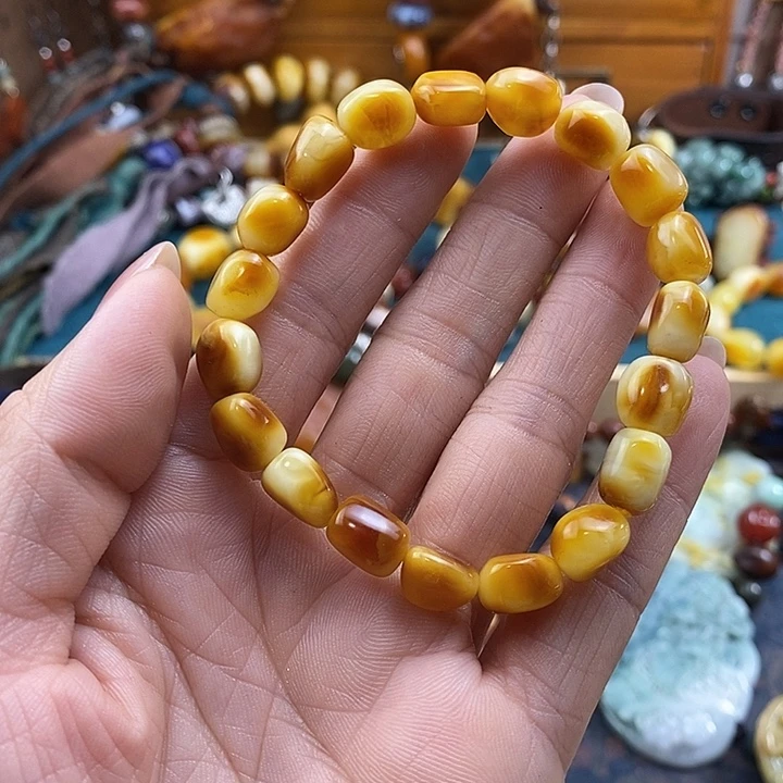 蜜蜡未镶嵌手链手链
