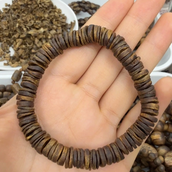 手串沉香莺歌绿药片高油单圈淳化老料