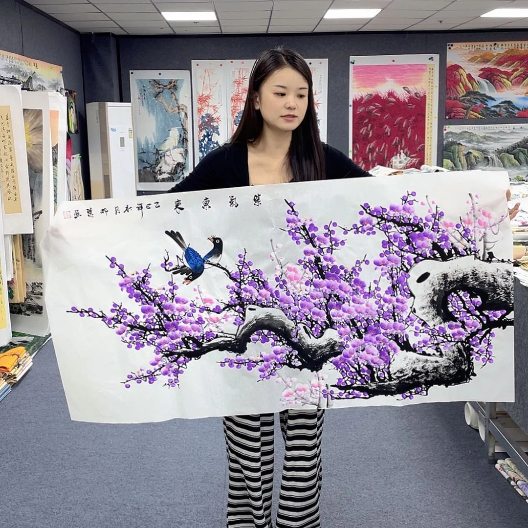 国画作品小姐姐放漏…