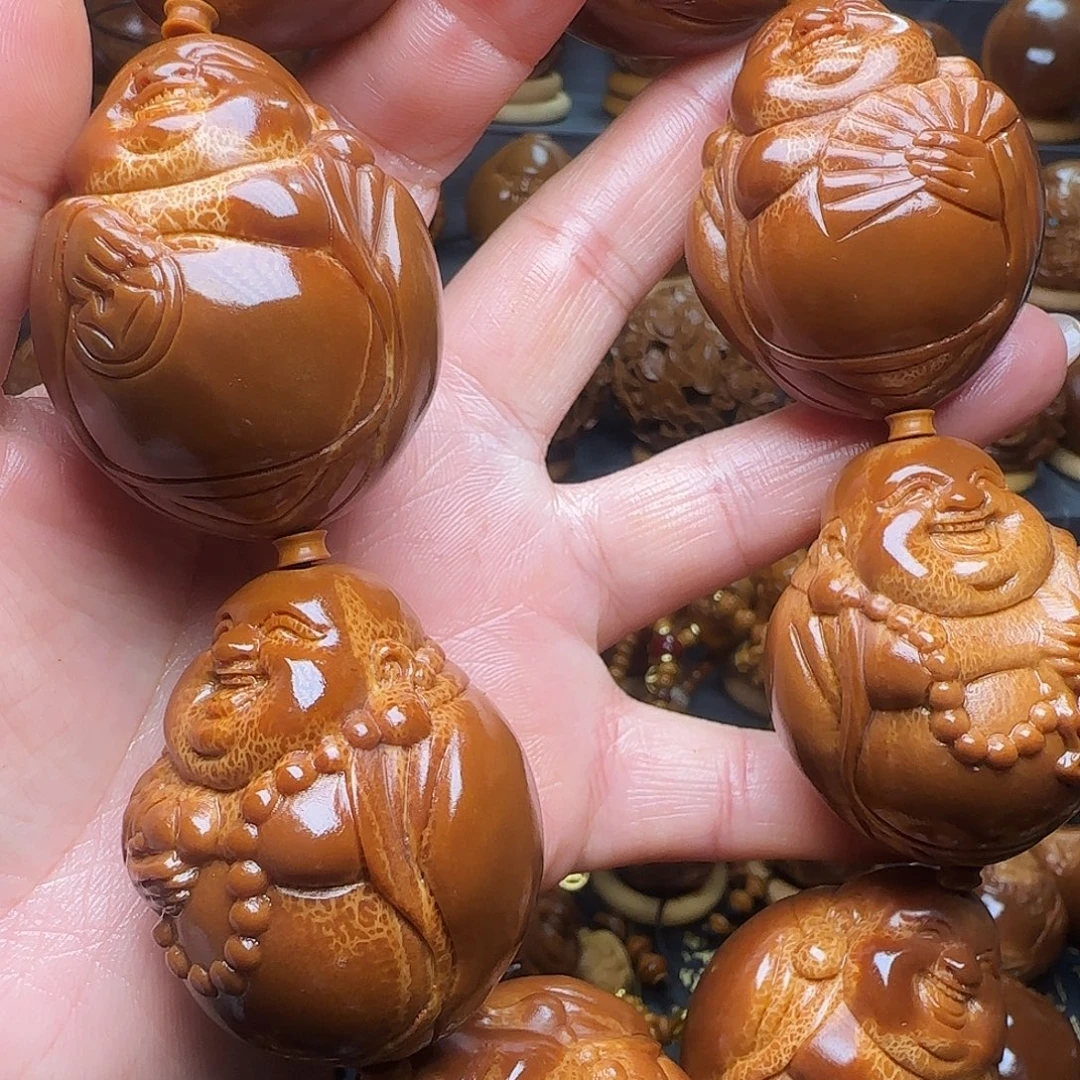 小***卢手串/手链橄榄核弥勒3.3左右