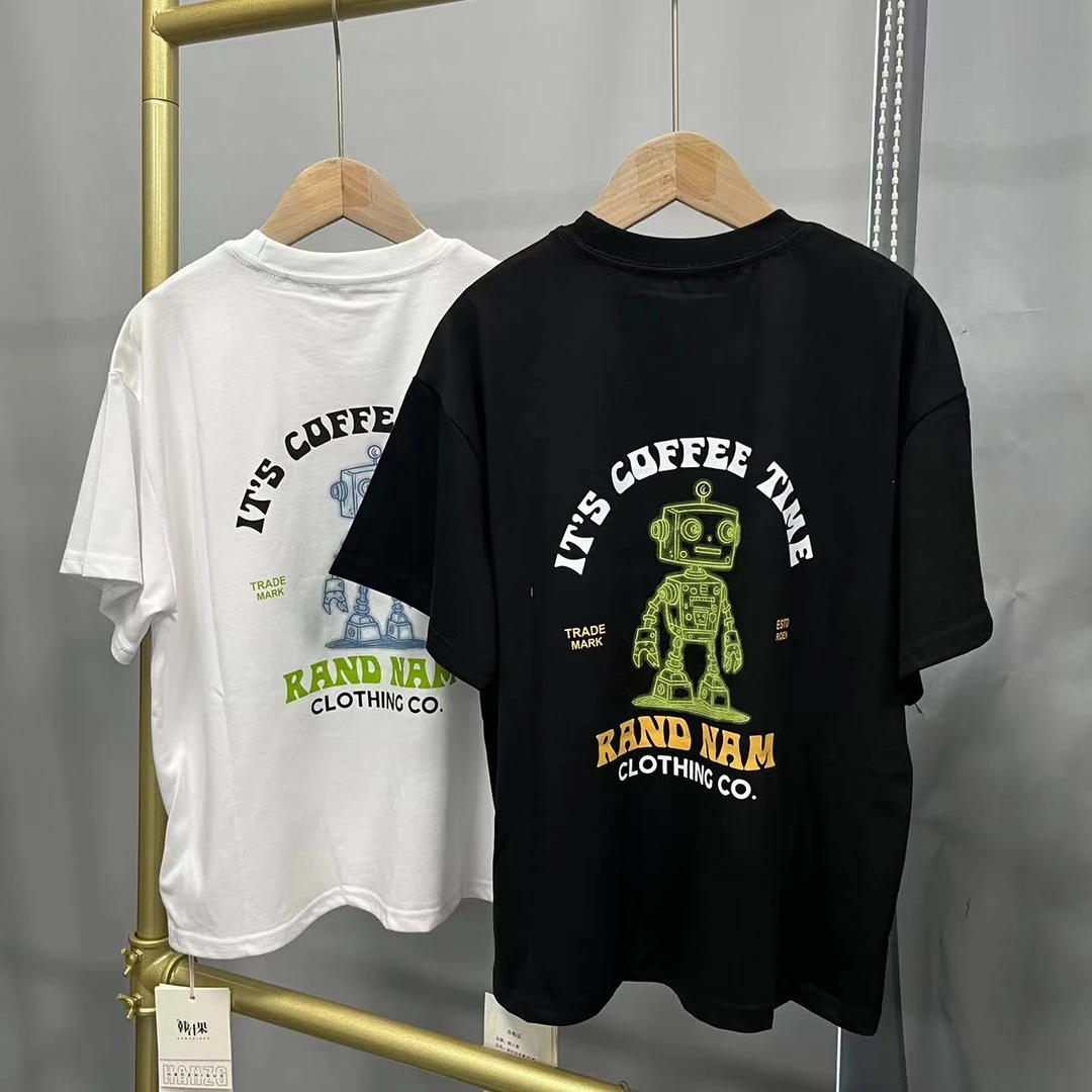 2025夏款新款儿童男女童机器人夏款短袖T恤HX067