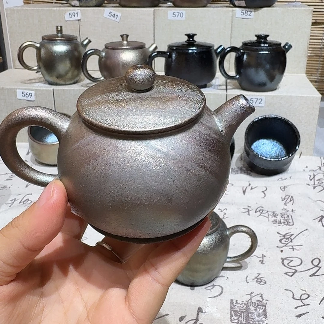 杯建水紫陶紫泥柴烧壶