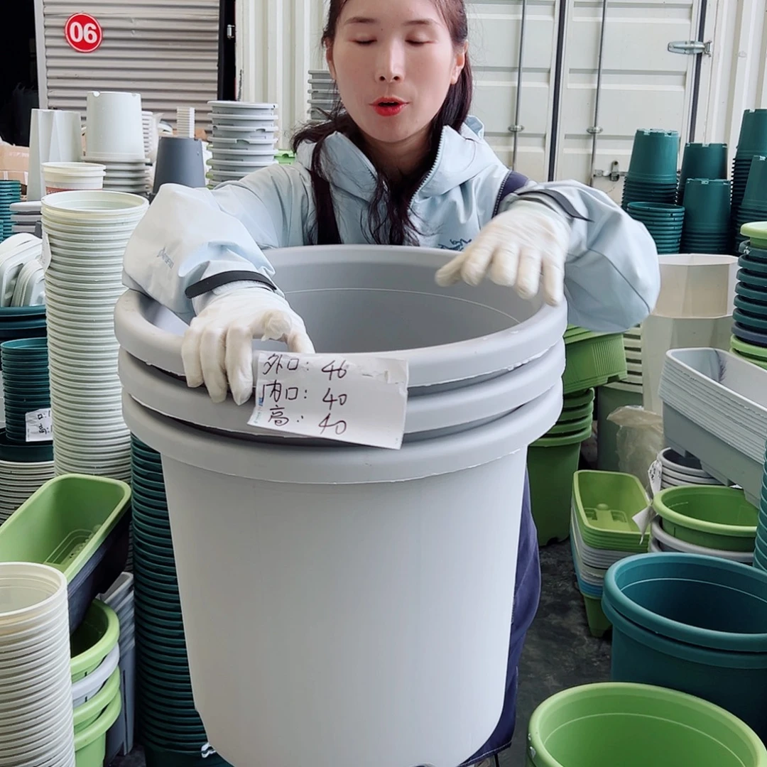 瑕疵四季盆9#灰白色3个无托