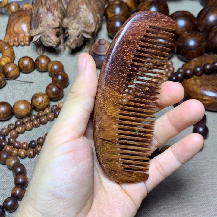 炸降香黄檀油梨老料梳子