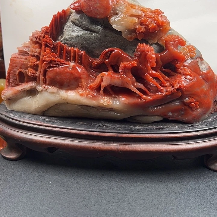 寿山石高山水冻石