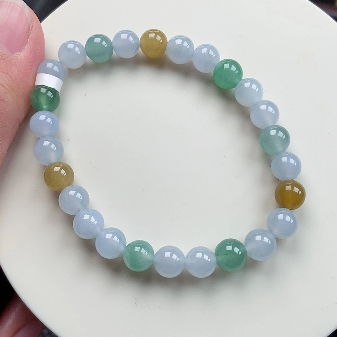 翡翠未镶嵌手链卡7