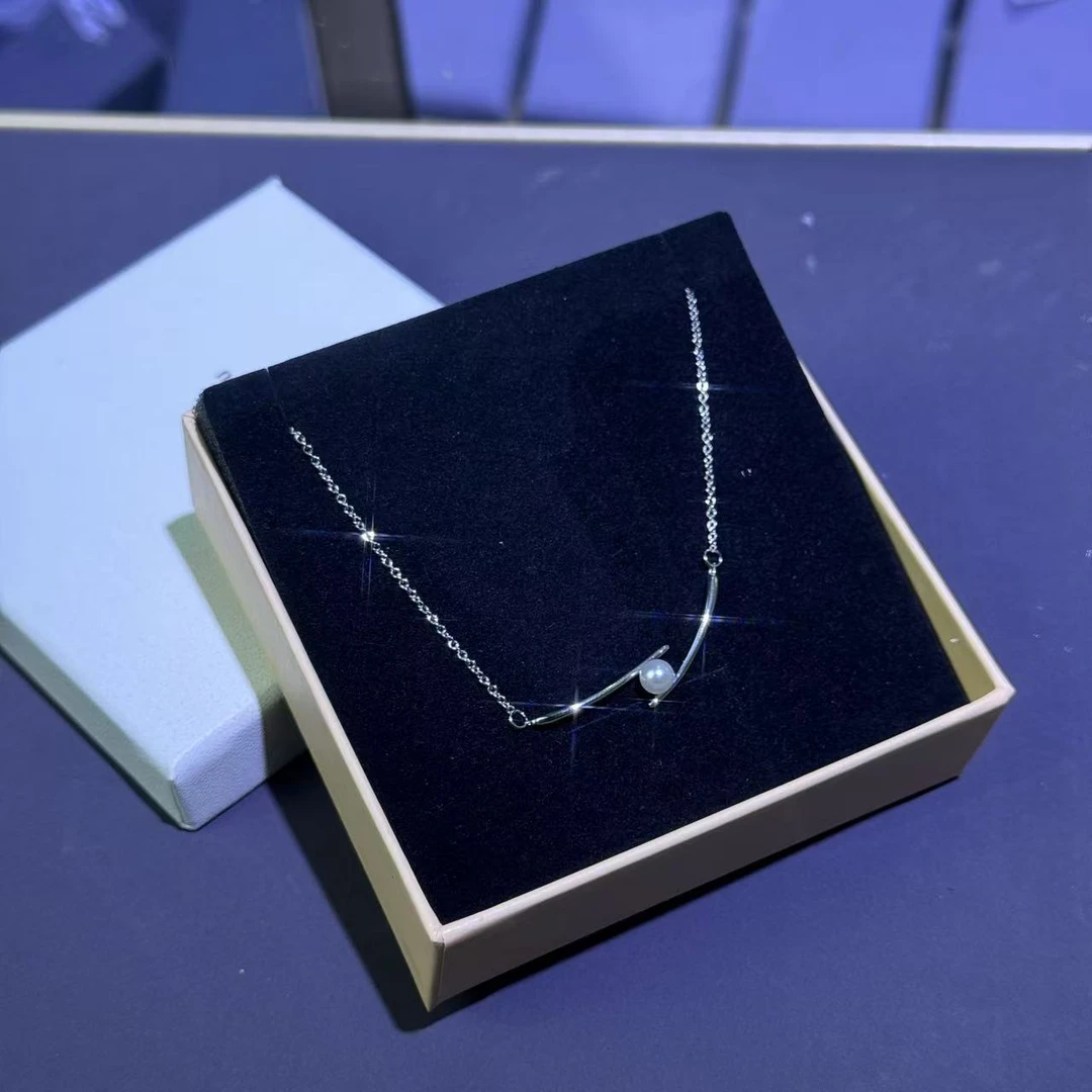 铜合金项链 MXL009 筷子仿珍珠项链