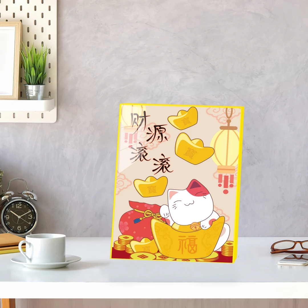 招财猫客厅摆件玄关轻奢挂件乔迁新居家居装饰品