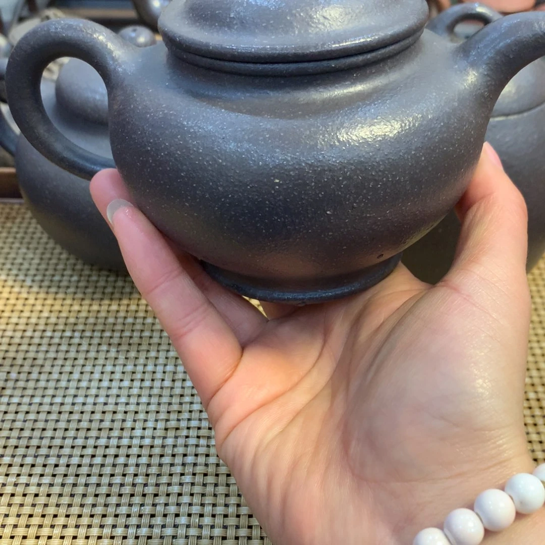 紫砂茶壶宜兴原矿天青320cc