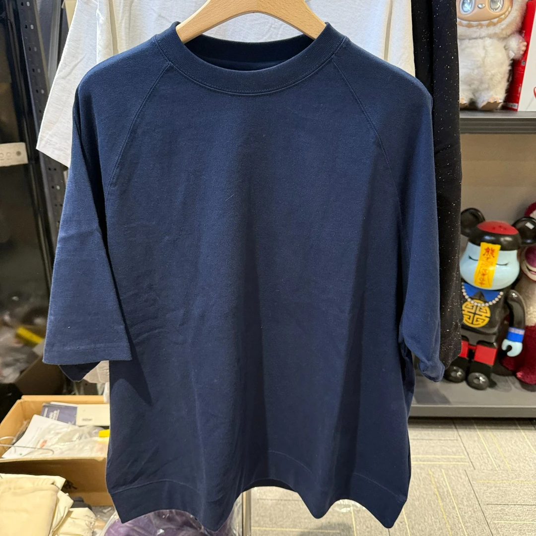 FREAK'S 日系重磅短袖宽松藏青色2505080207C