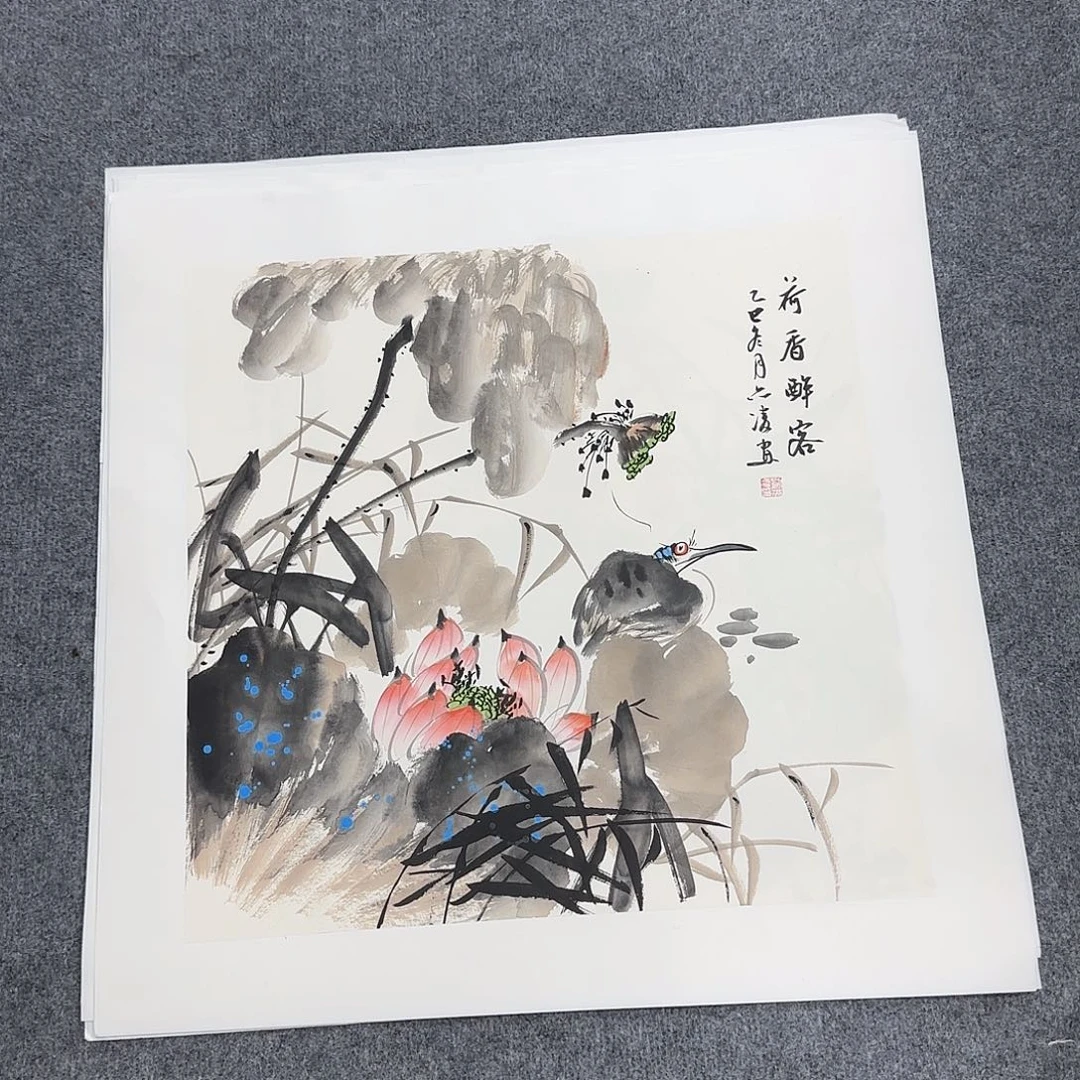 国画50*50纯手绘刘亦凌