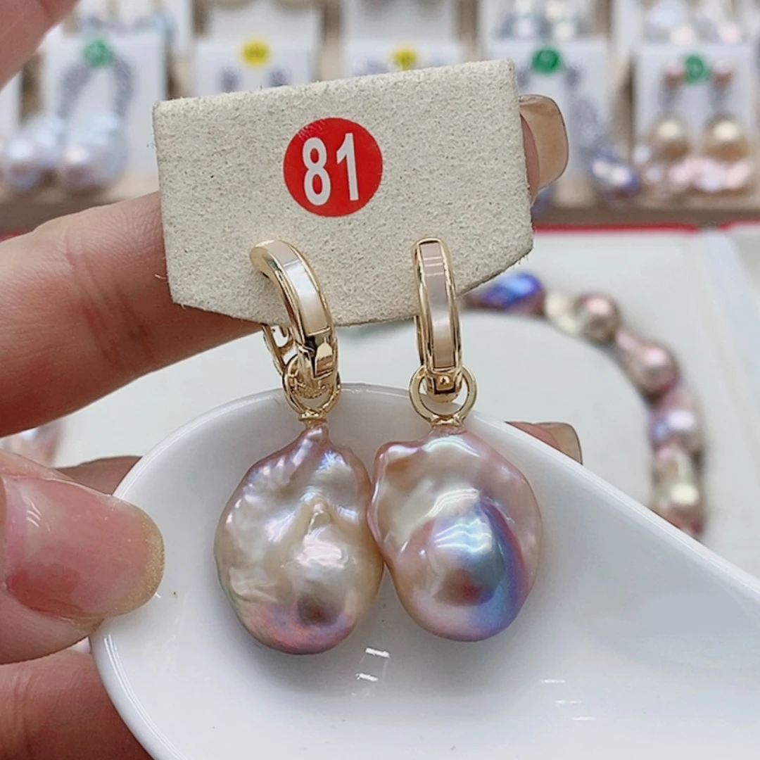 【闪购商品】淡水珍珠耳饰银S925镶嵌