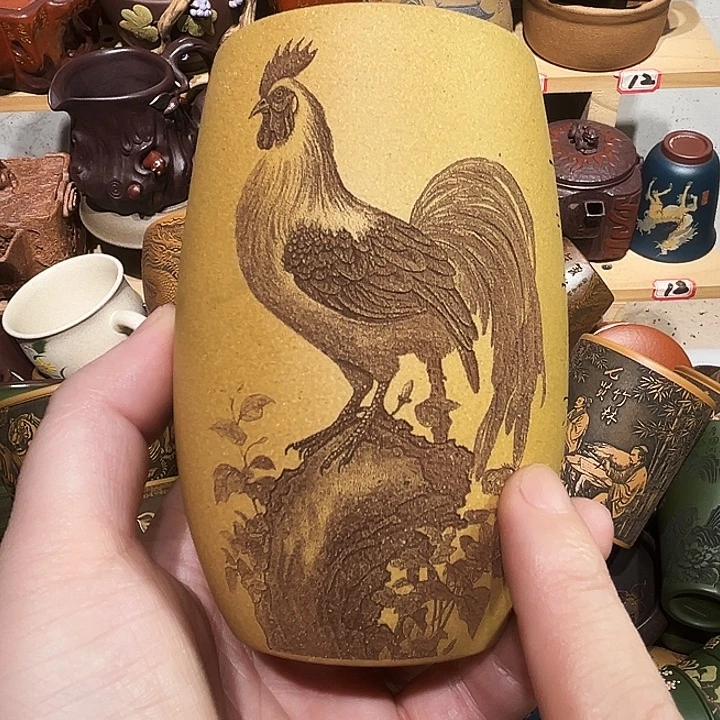 紫砂茶杯宜兴紫砂主人杯