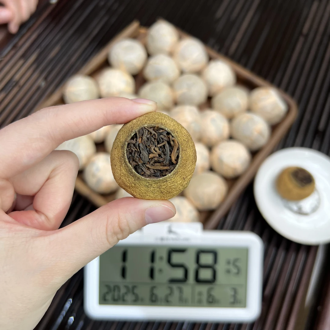 新会小青柑 ① 小鹿收茶 新会柑普 熟普里料 6月27