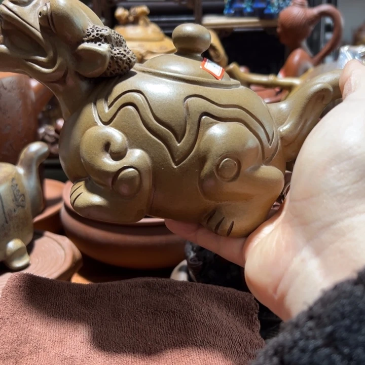 茶壶紫砂紫砂壶收藏起来了！