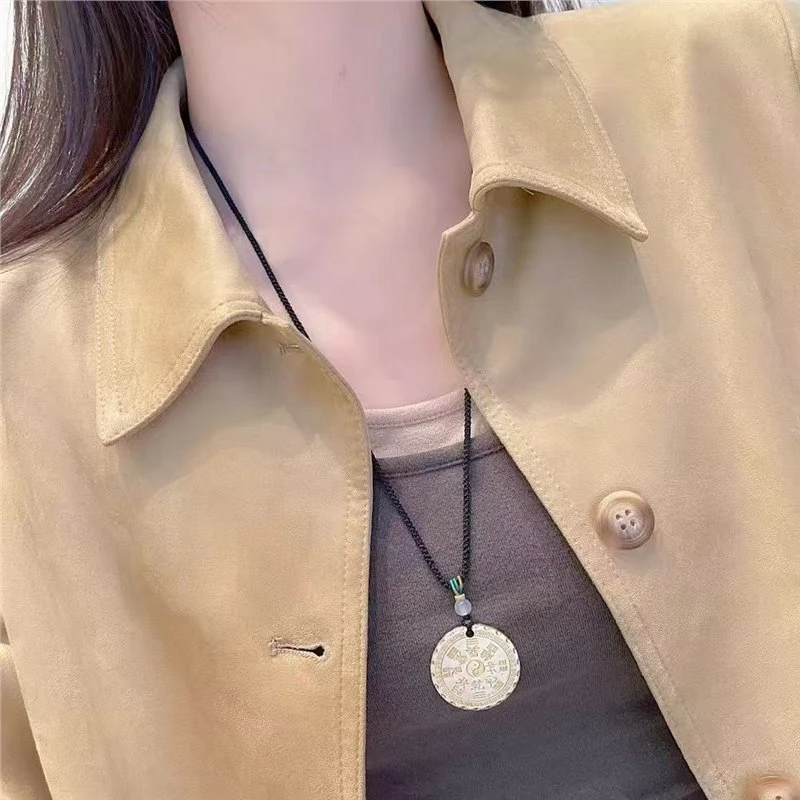 吊坠足银 足银999山鬼花钱男女款吊坠