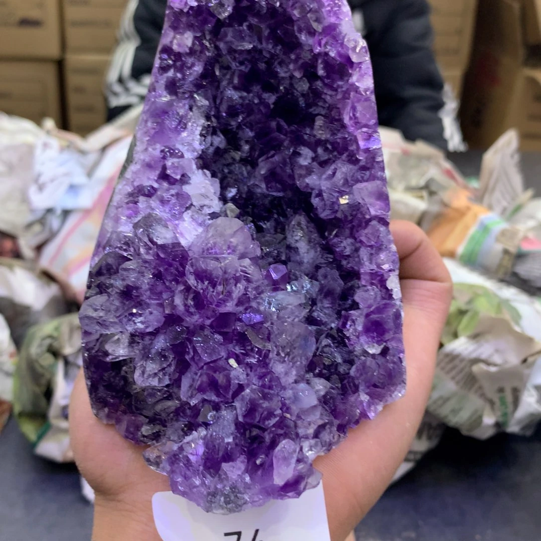 水晶摆件未镶嵌紫晶74