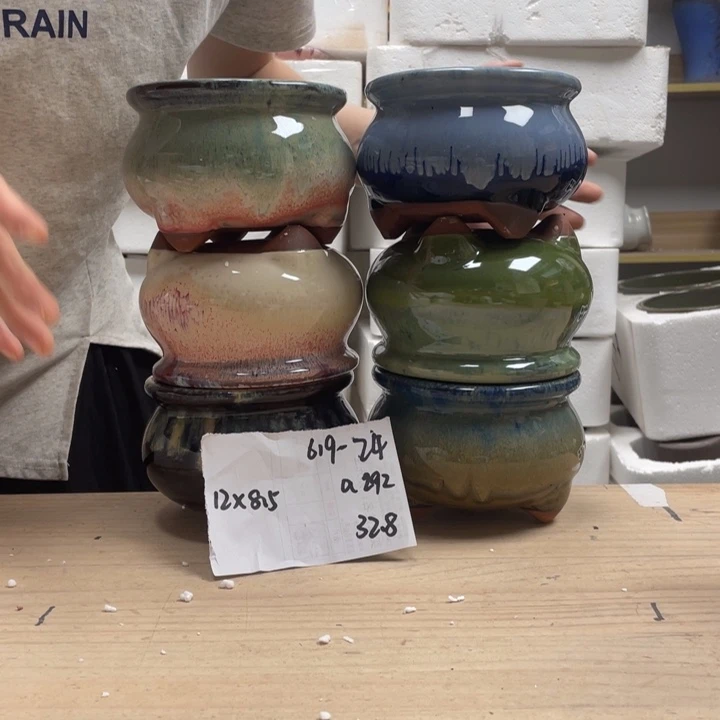 紫砂花盆多肉花盆微瑕24