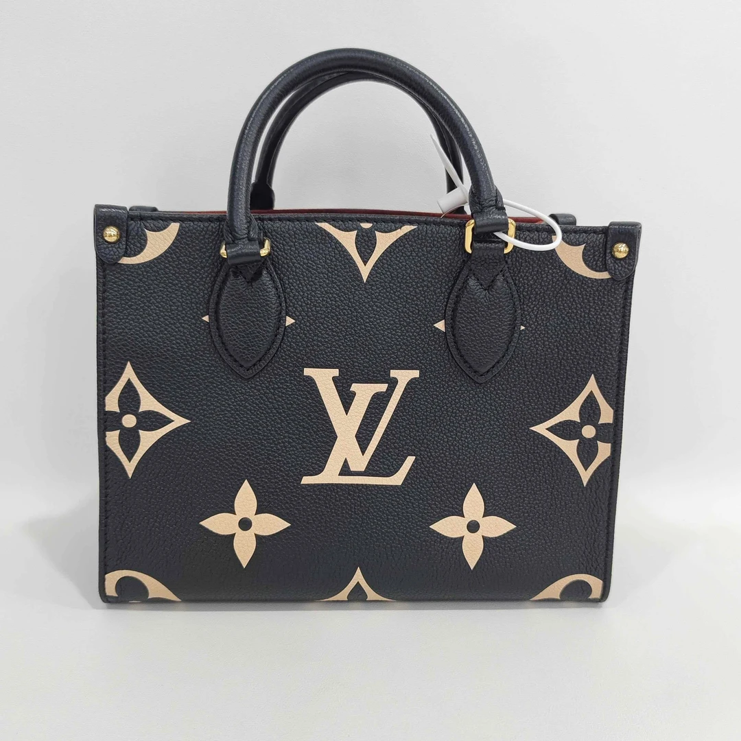 95新 LouisVuitton/路易威登 捐金沉珠/小号onthego单肩经典