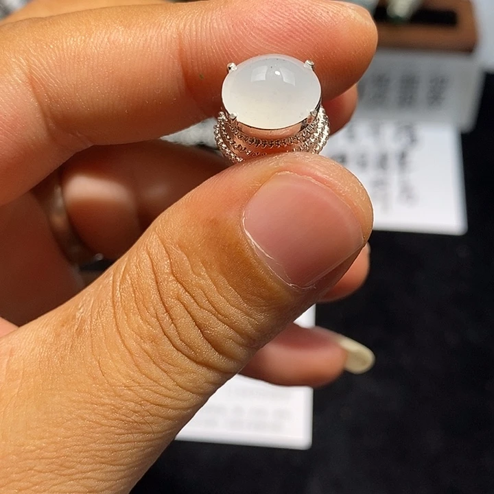 翡翠未镶嵌戒指天然翡翠121