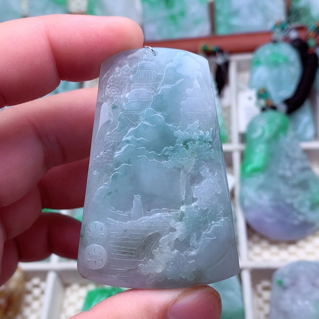 翡翠未镶嵌吊坠(不含链)