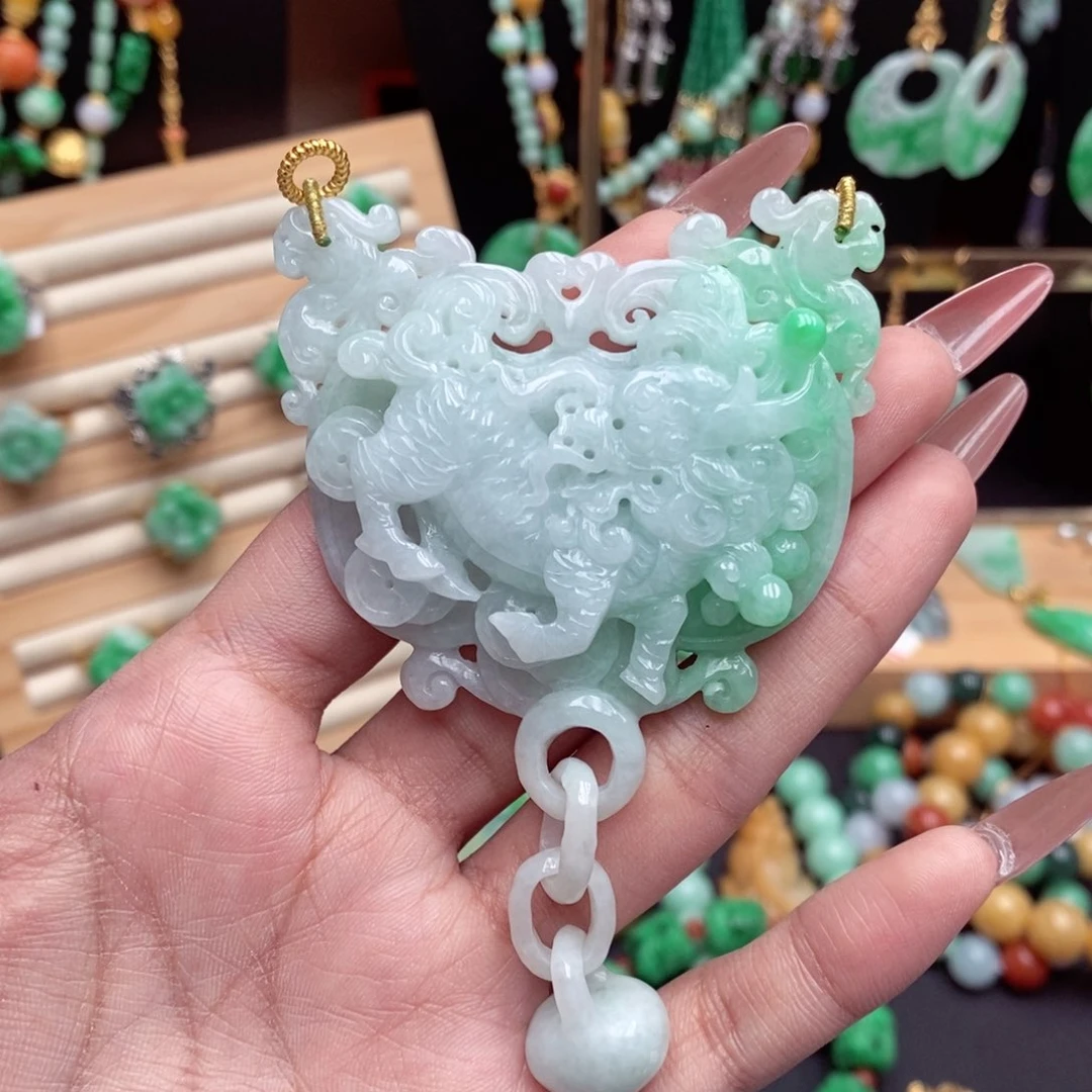 颈饰未镶嵌翡翠翡翠吊坠