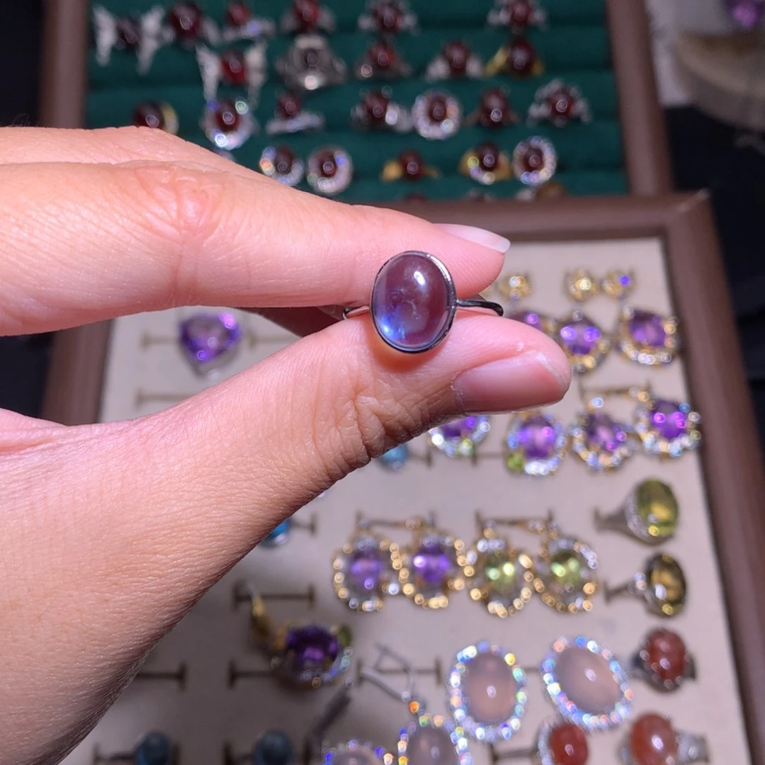 【闪购商品】银S925镶嵌戒指水晶