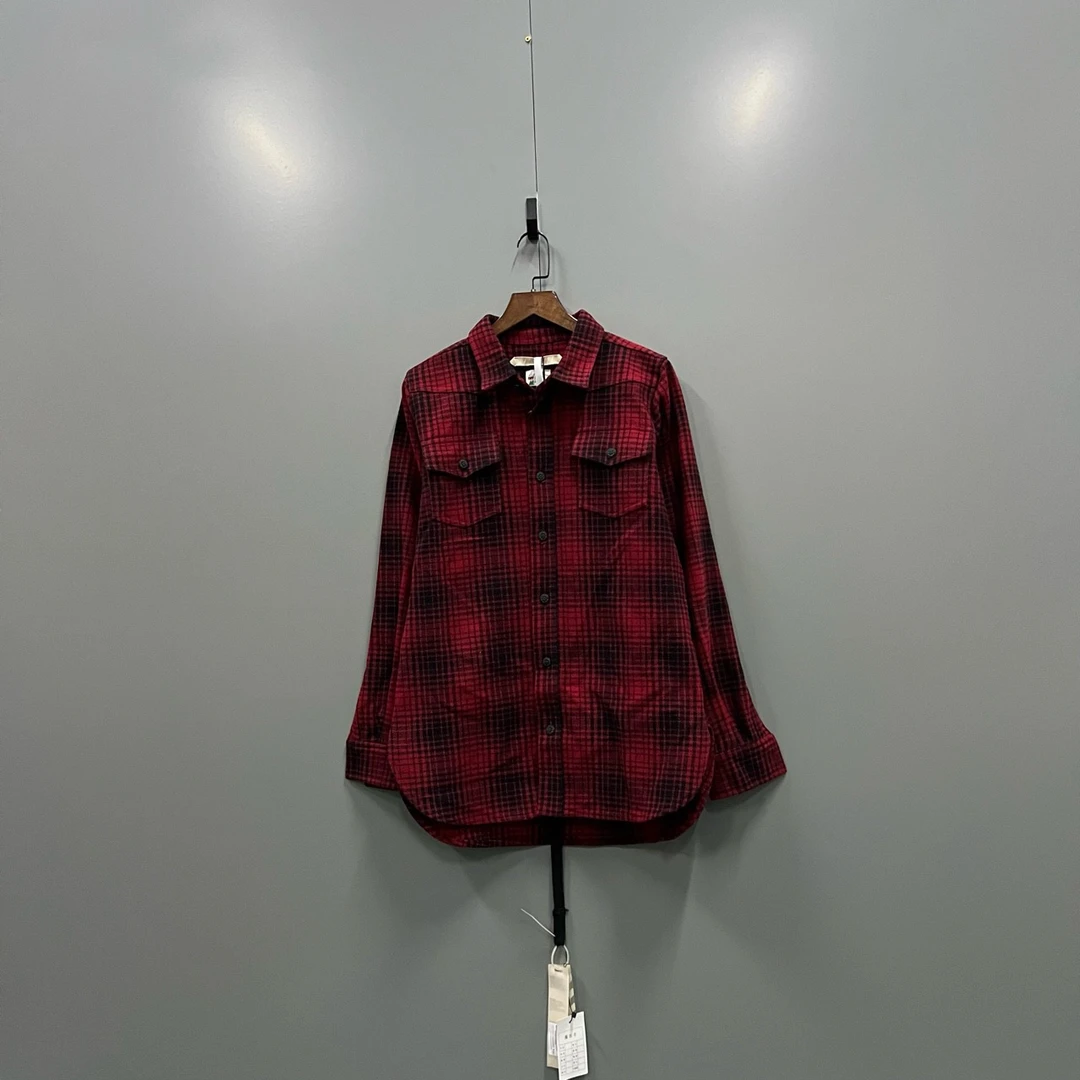 OFF White ow 格纹警戒线印花衬衫 XS码/全新/公价4500 bc000333