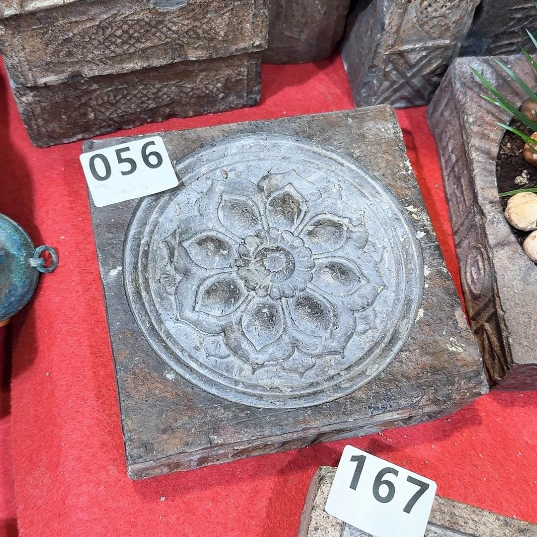 老砖茶台，砚台，画像砖