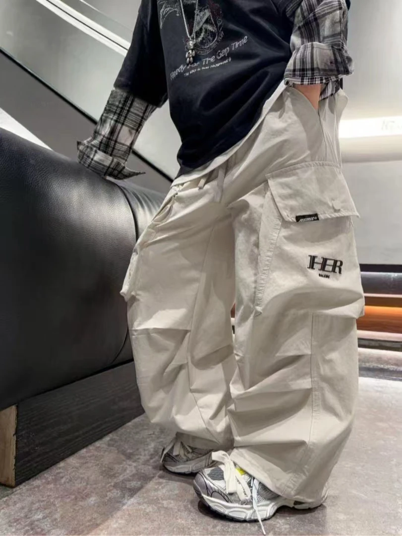 潮童夏款直筒可收口工装裤99618