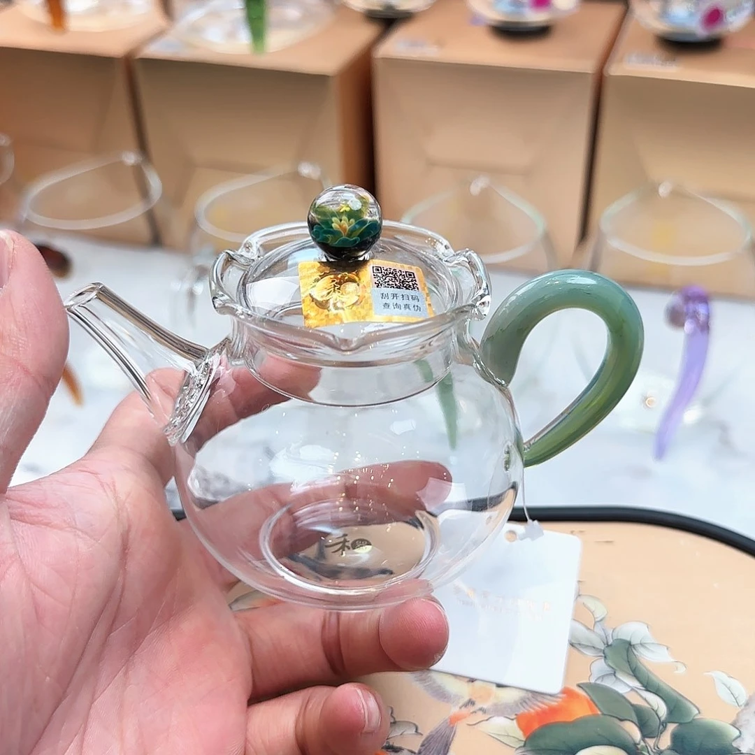 禾器华蕊壶青玉色