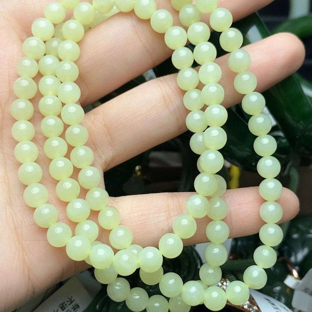 和田玉（黄玉）颈饰未镶嵌