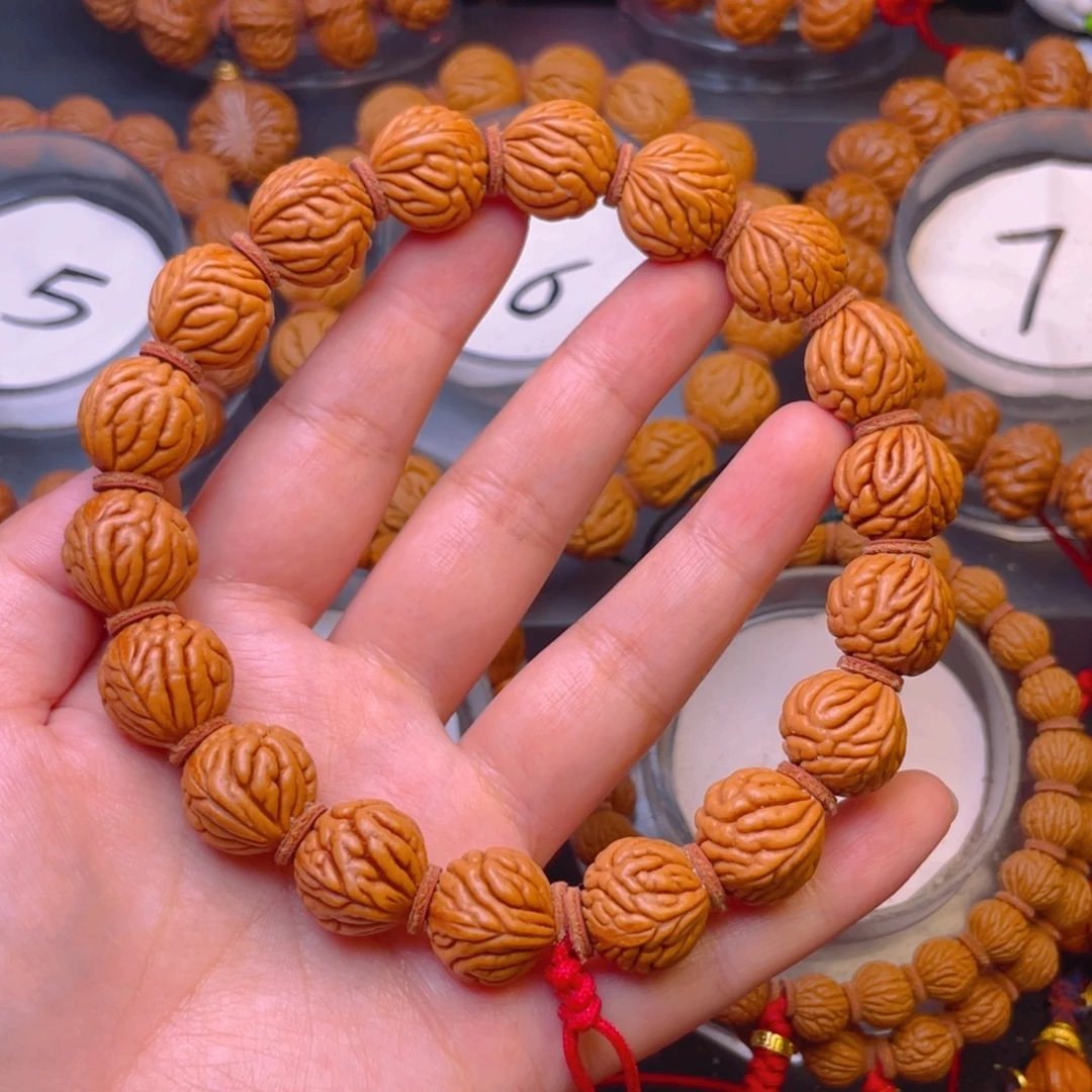 桃核吊坠柳叶文地球仪1.6