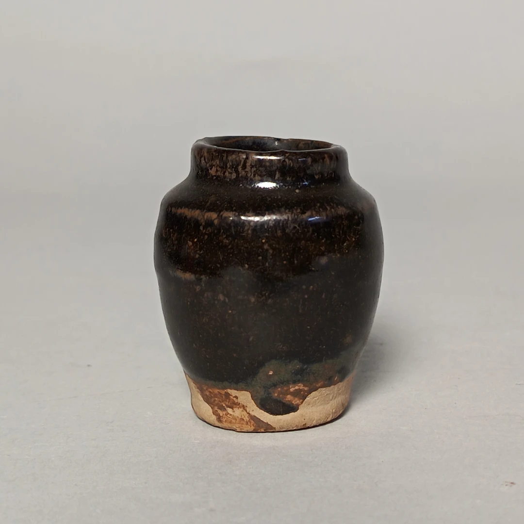 【010022048】明晚期 黑釉罐