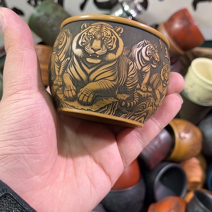 茶杯紫砂全手工紫砂主人杯