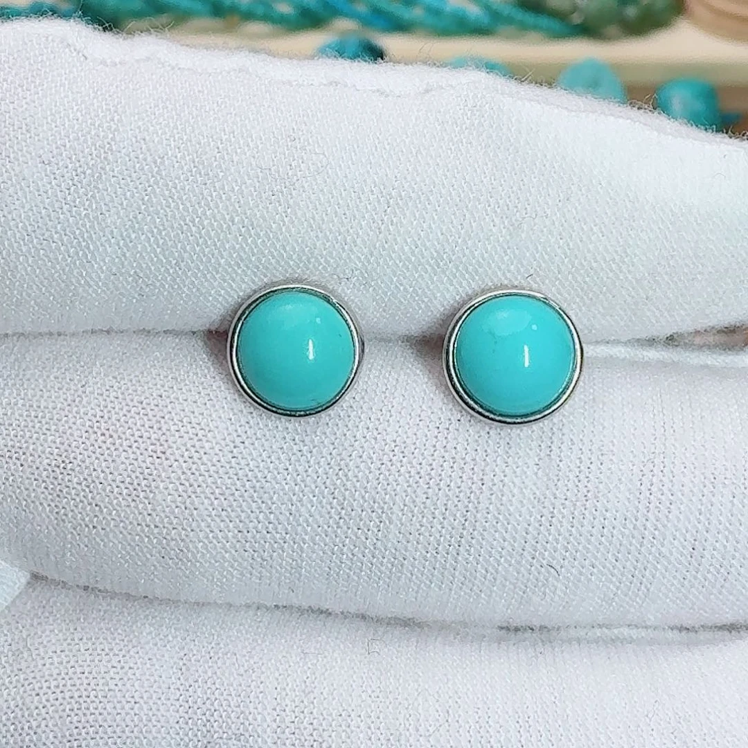 绿松石银S925镶嵌珠宝奇石